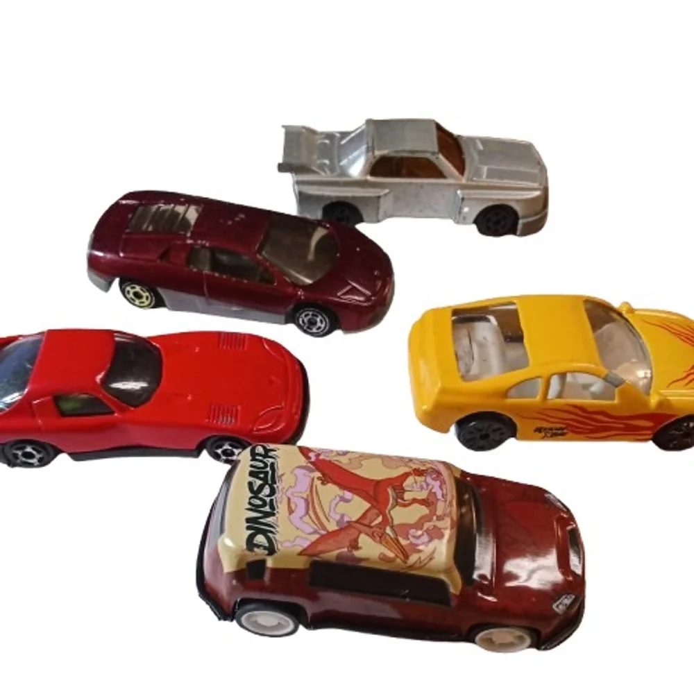 12 Assorted Cars Metal/Plastic General Mills, Disney, Made in China, Mcdonalds